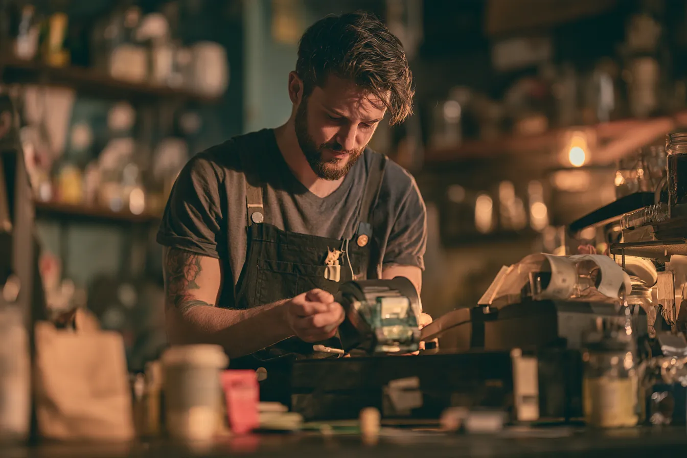 Borrower gathering pay stubs and bank statements to verify income for a personal loan