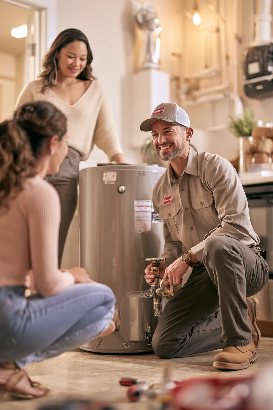Homeowner reviewing an AC repair quote and loan payment estimate